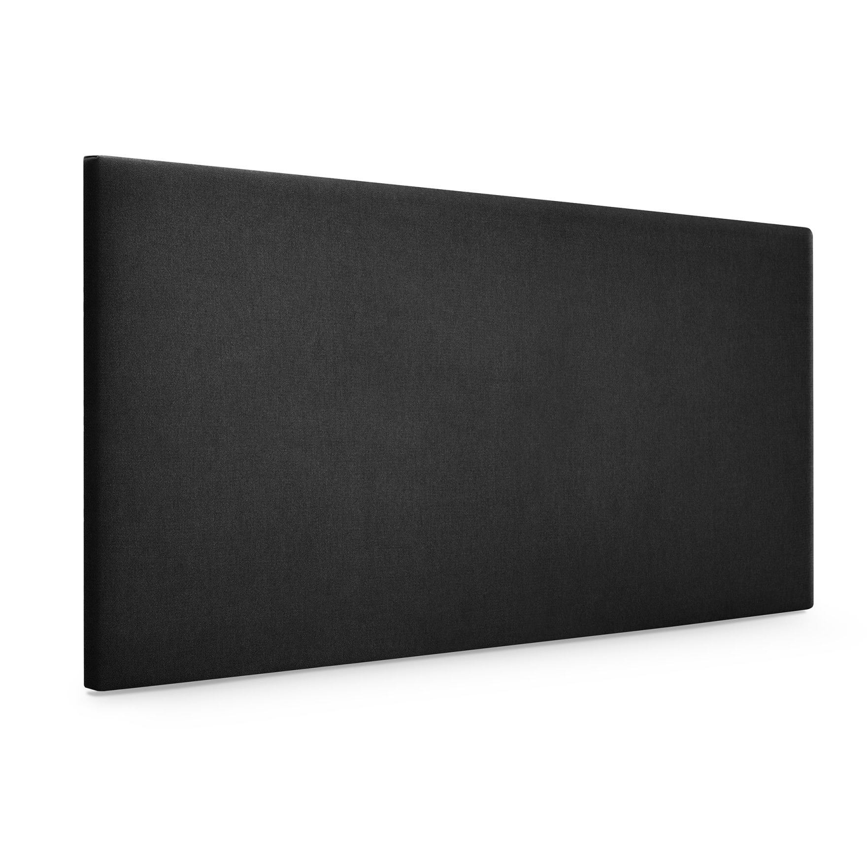 DHOME Testiera Imbottita In Similpelle O Tessuto AQUALINE - 110 Cm Con Gambe, Per Letti 80/90/105, Nero