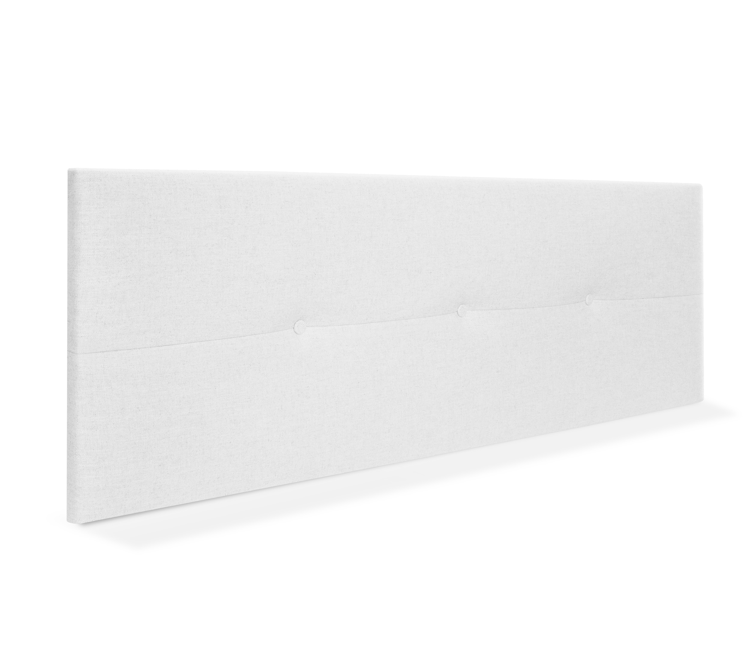Dhome cabecero de lino natural con botones 135x50cm camas 120/135 - blanco