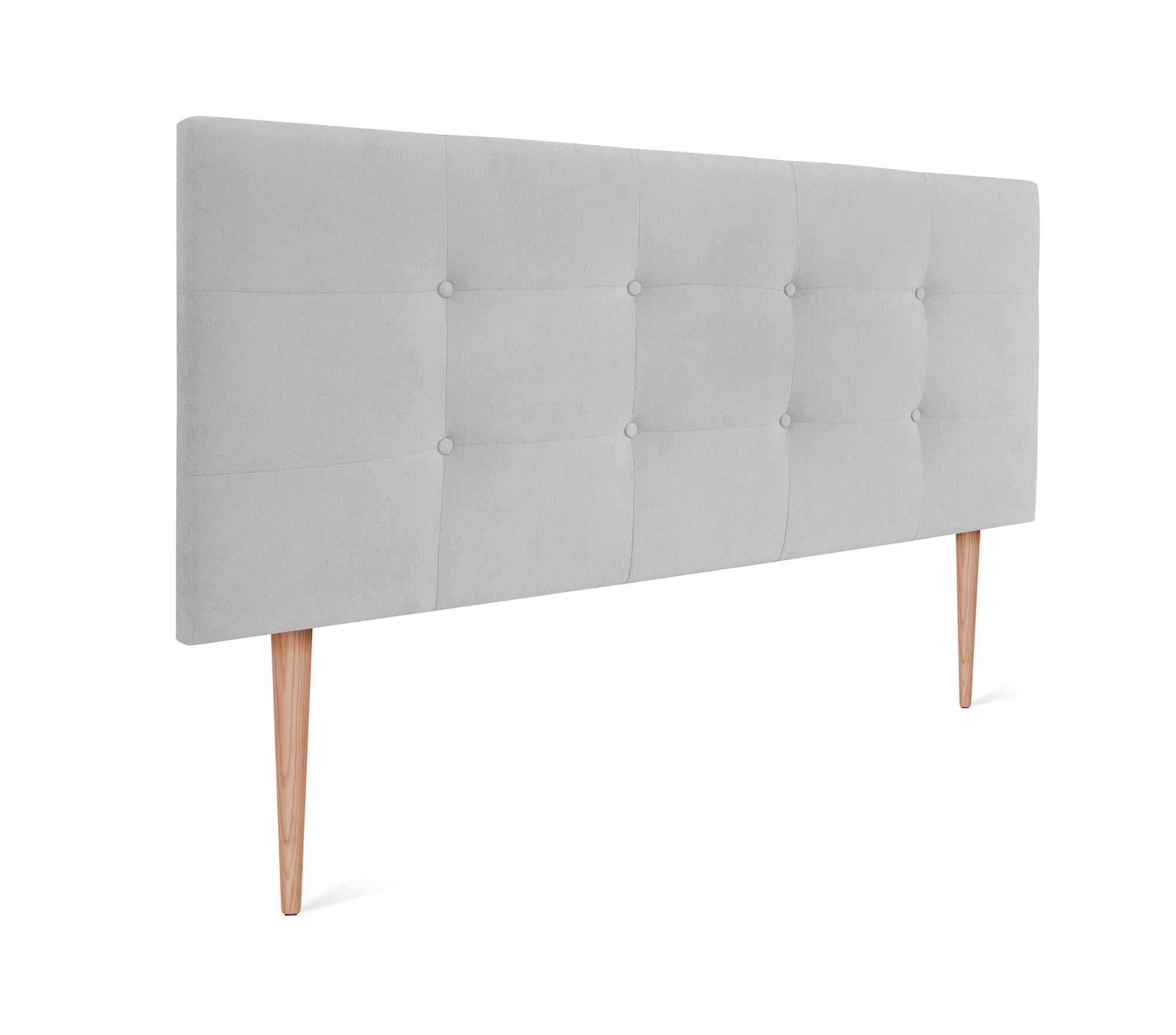 DHOME Testiera Imbottita In Similpelle Rosa 110 Cm Con Gambe In Legno - Per Letto 80/90/105 Cm - 2