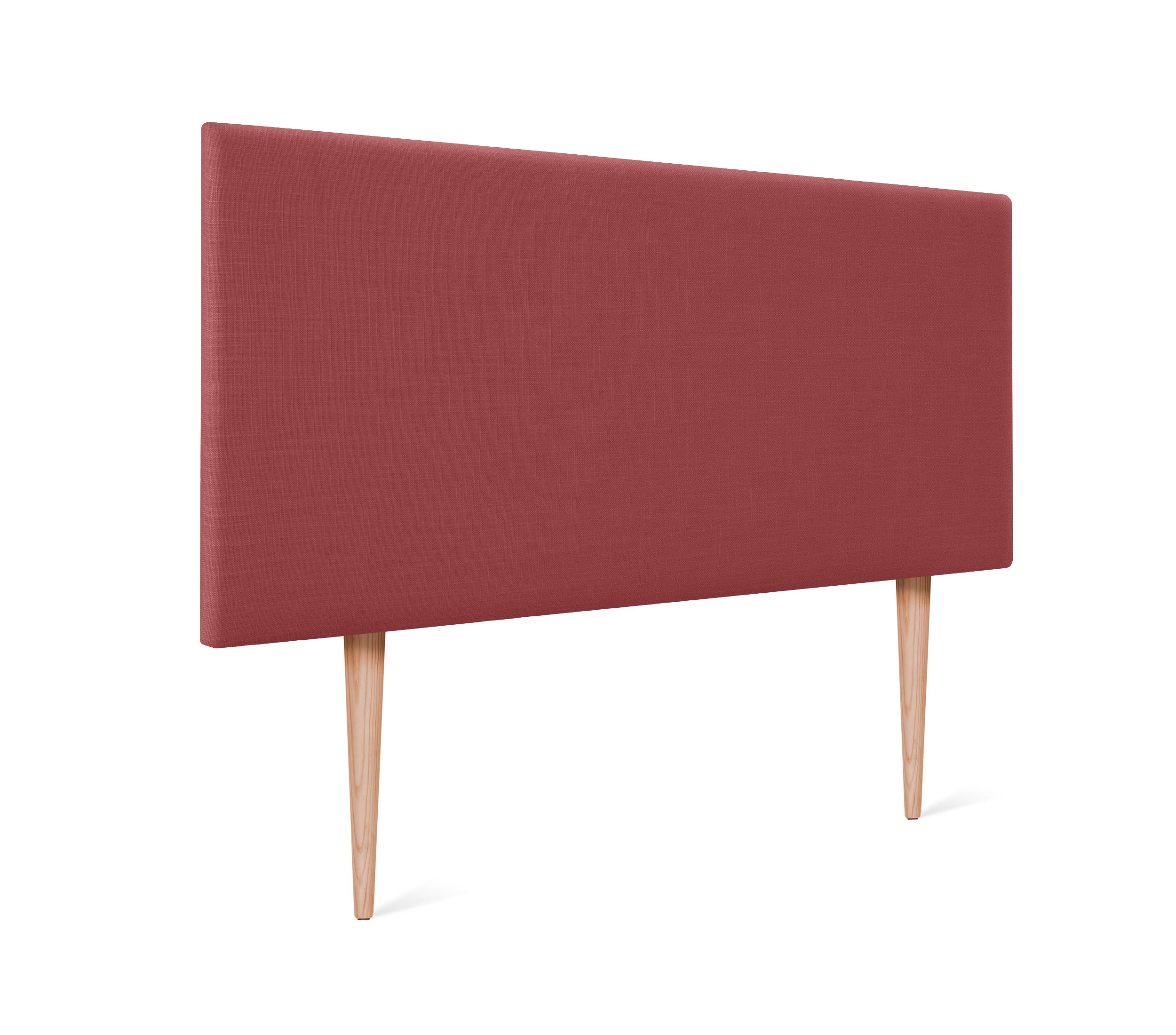 Dhome cabecero de lino natural liso 95x105cm con patas camas 90 - rojo