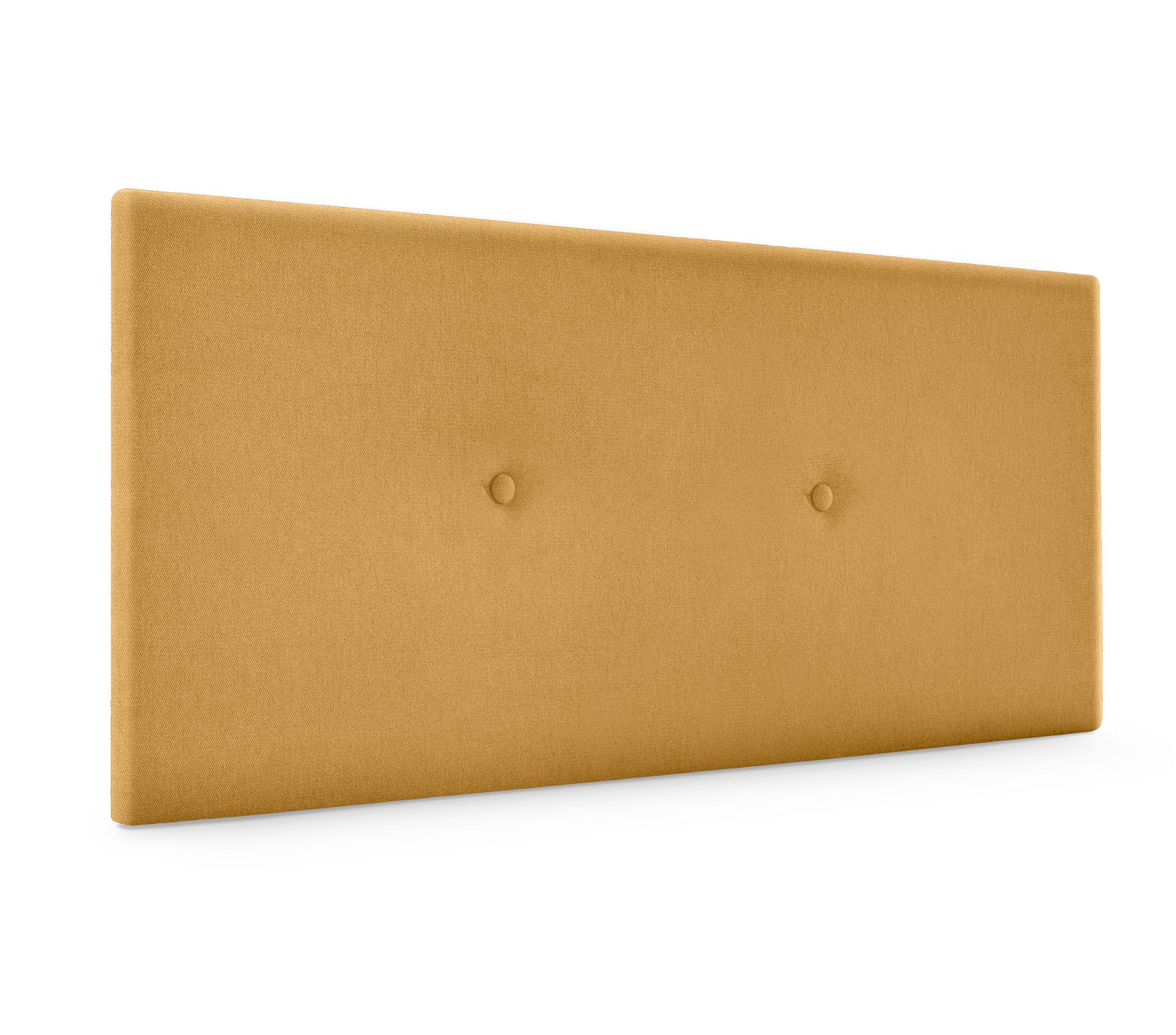 Dhome cabecero de tela aqualine liso con botones 110x50cm camas 105 - mostaza