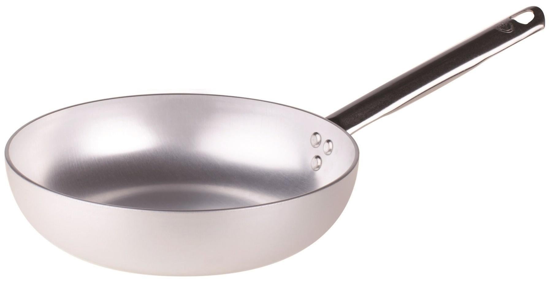 Pentole Agnelli Padelle cm 20, Alta a Saltare in Alluminio