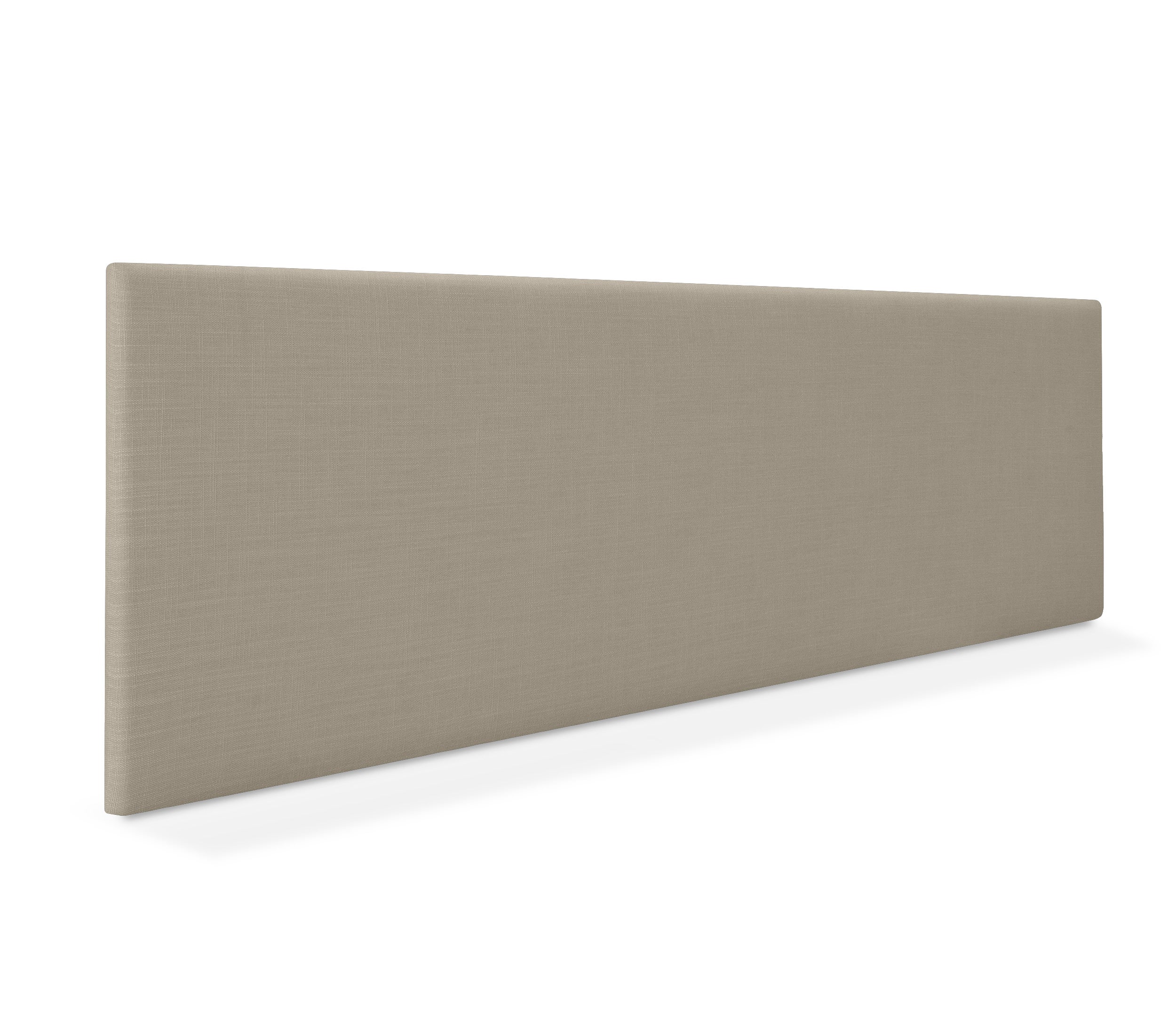 Dhome cabecero de lino natural liso 160x50cm camas 150/160 - tierra