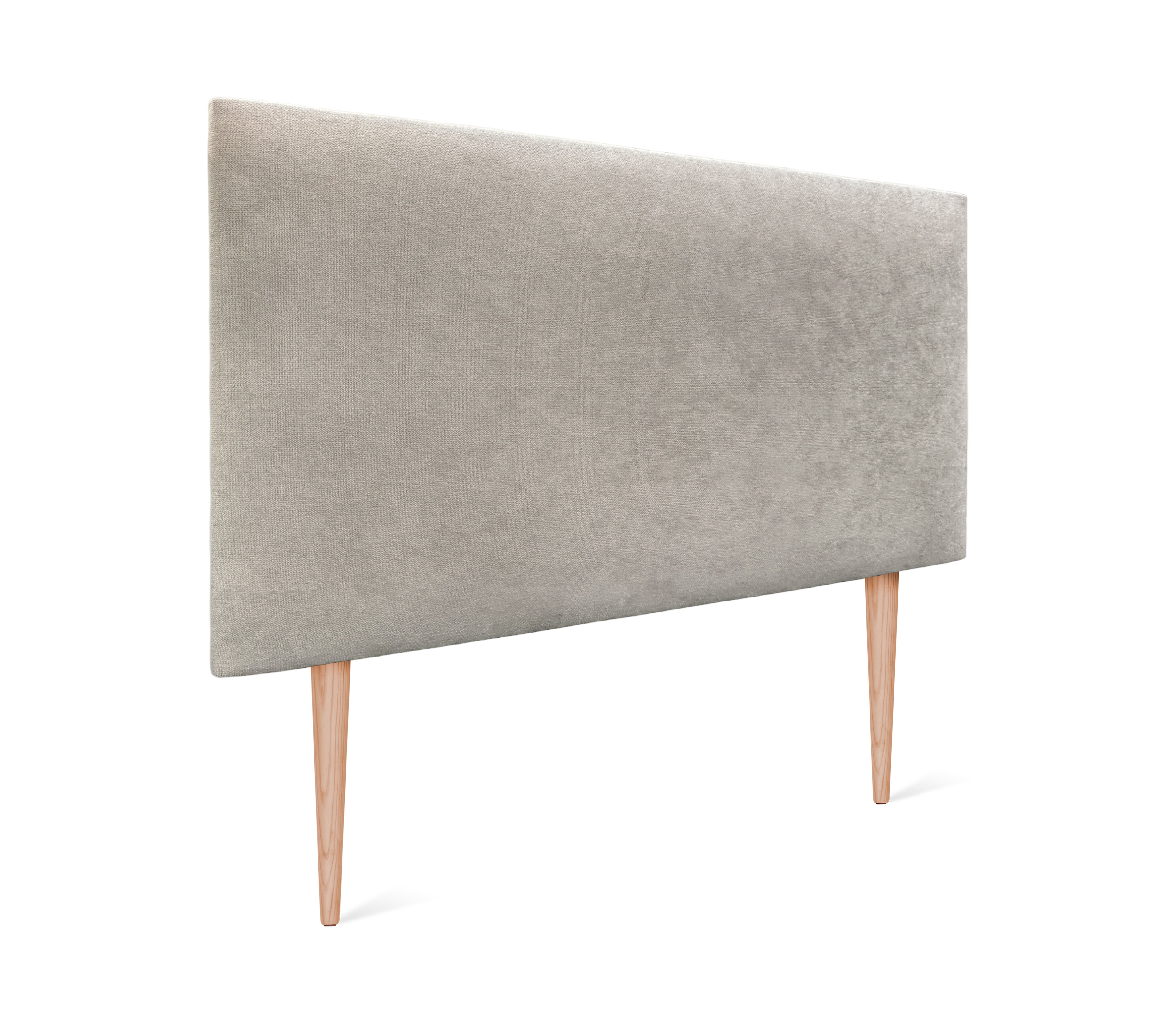 Dhome cabecero de tela aqualine liso 95x105cm con patas camas 90 - beige