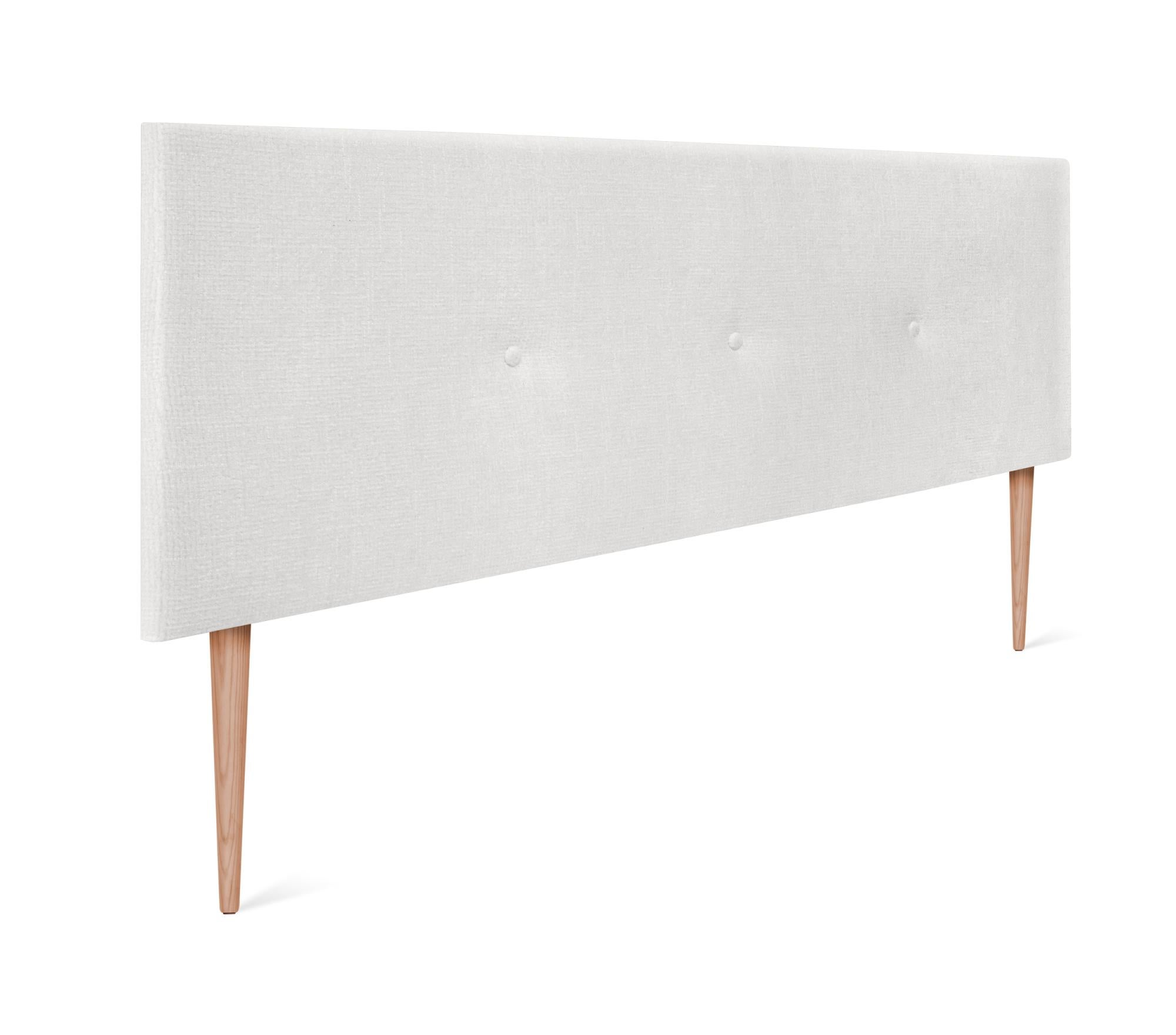 Tête De Lit En Laine Naturelle DHOME - Luxueuse Et Confortable Avec Boutons, Brun Hiver, 145x105cm Pour Lit 140/135
