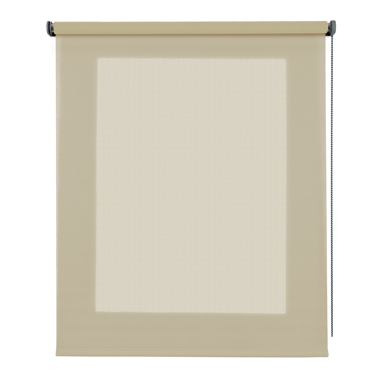 Tenda A Rullo Filtrante Tenda Avvolgibile Traslucida Liscia Per Finestre E Porte Beige 100x250