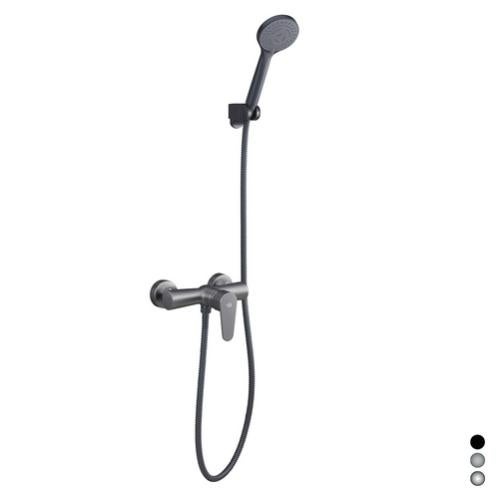 Miscelatore doccia esterno con doccino serie Elizabeth Lizzy nichel ...