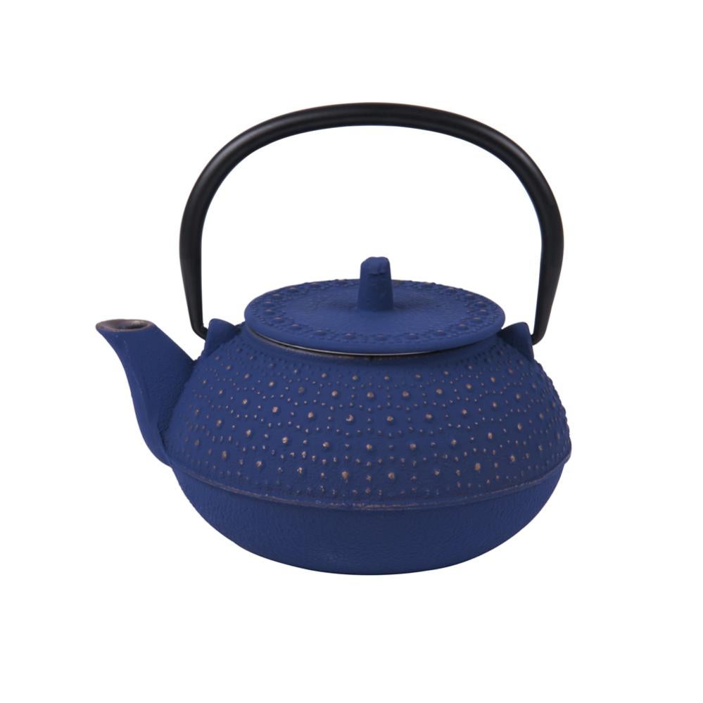 Théière en fonte avec filtre 0,8L Perla bleu Leroy Merlin