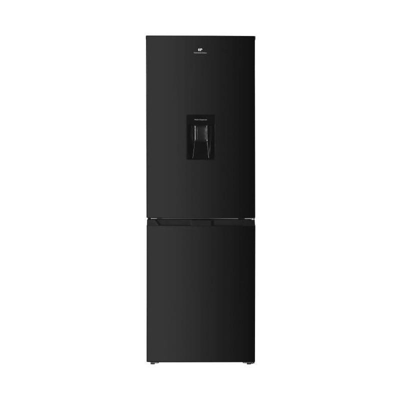 Réfrigérateur congélateur bas - CONTINENTAL EDISON - 325L - Total No Frost  - distributeur d'eau- Noir