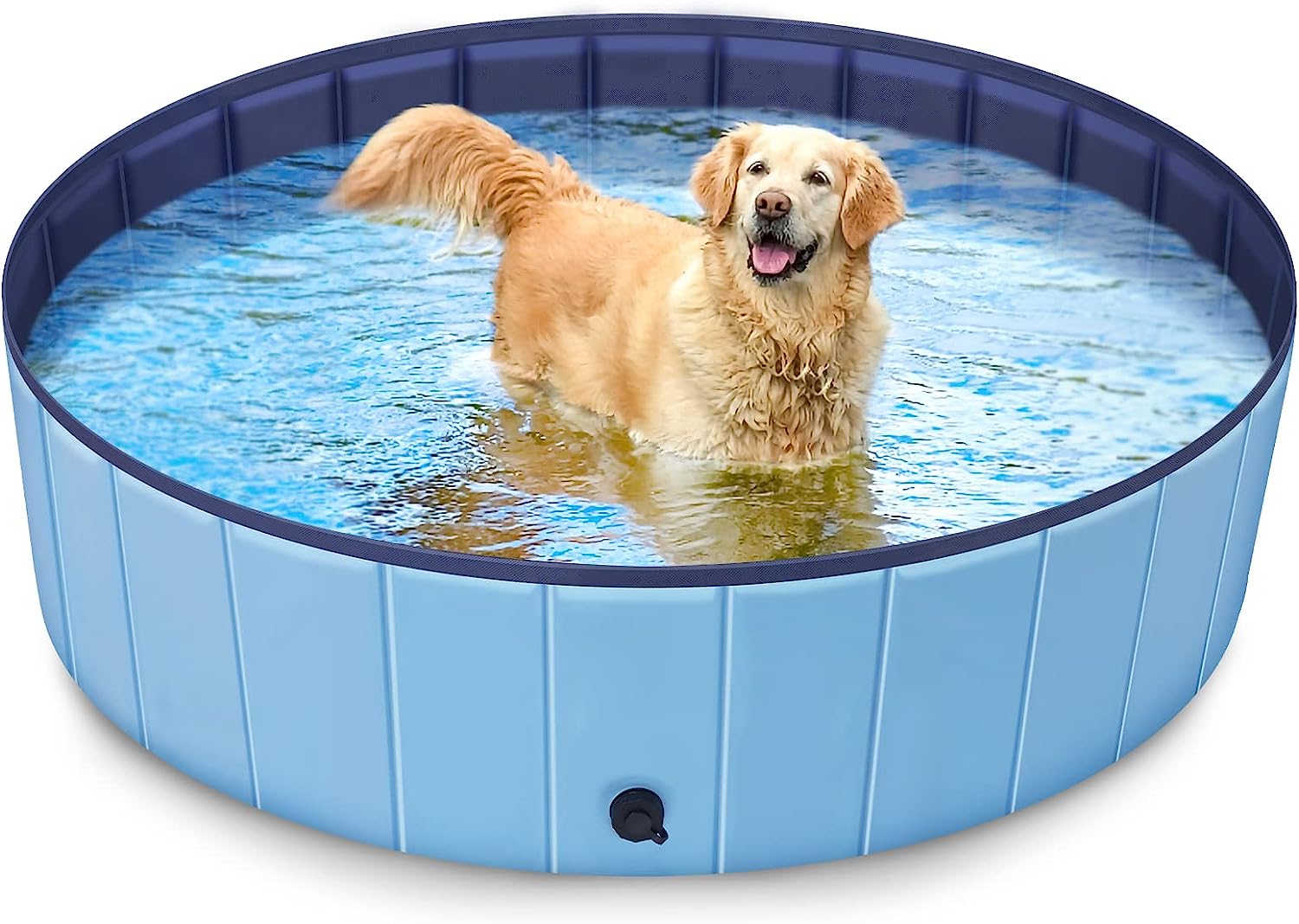 Piscine pliable pour animaux domestiques, baignoire d'extérieur pour chiens  et canards