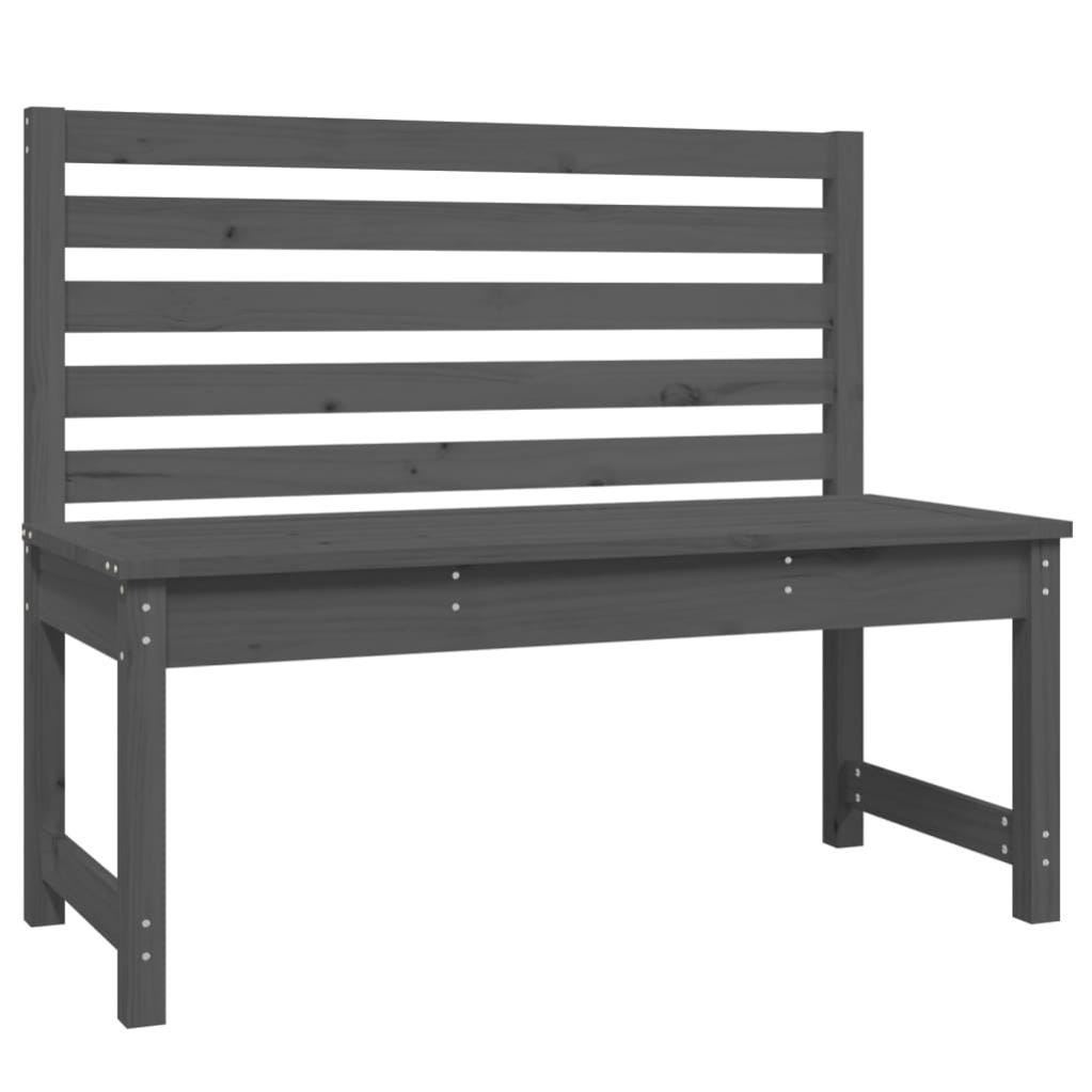 Banc De Jardin Meuble De Patio D ext rieur Terrasse Gris 109 Cm Bois banc-de-jardin-meuble-de-patio-d-ext-rieur-terrasse-gris-109-cm-bois