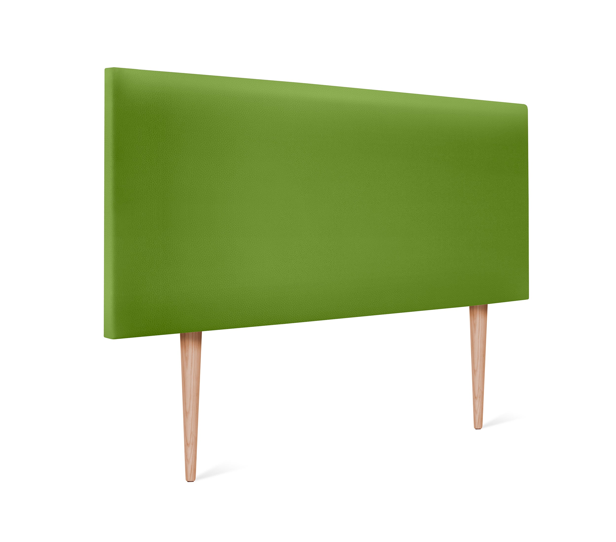 Dhome cabecero de polipiel liso 110x105cm con patas camas 105 - verde