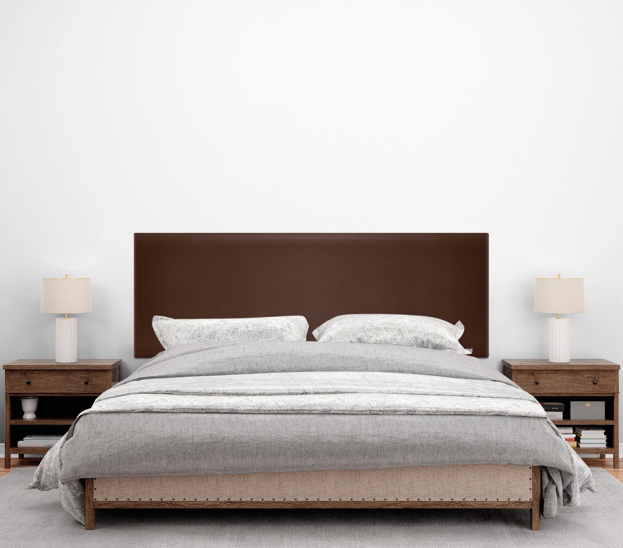 Testata Letto Imbottita DHOME In Tessuto Beige - 160 Cm, Spessore 4 Cm, Tessuto Antimacchia Aqualine