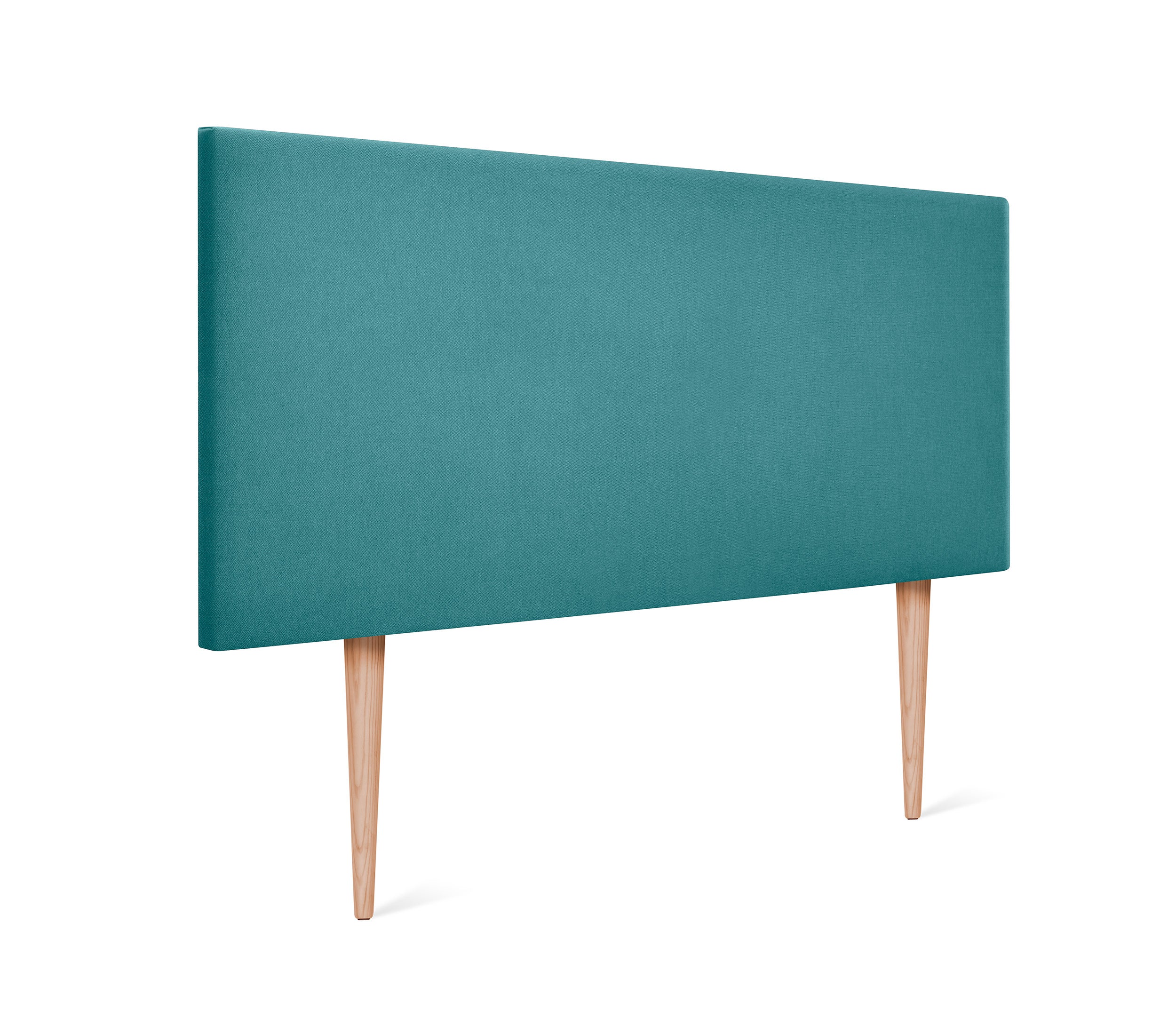 Dhome cabecero de tela aqualine liso 95x105cm con patas camas 90 - turquesa