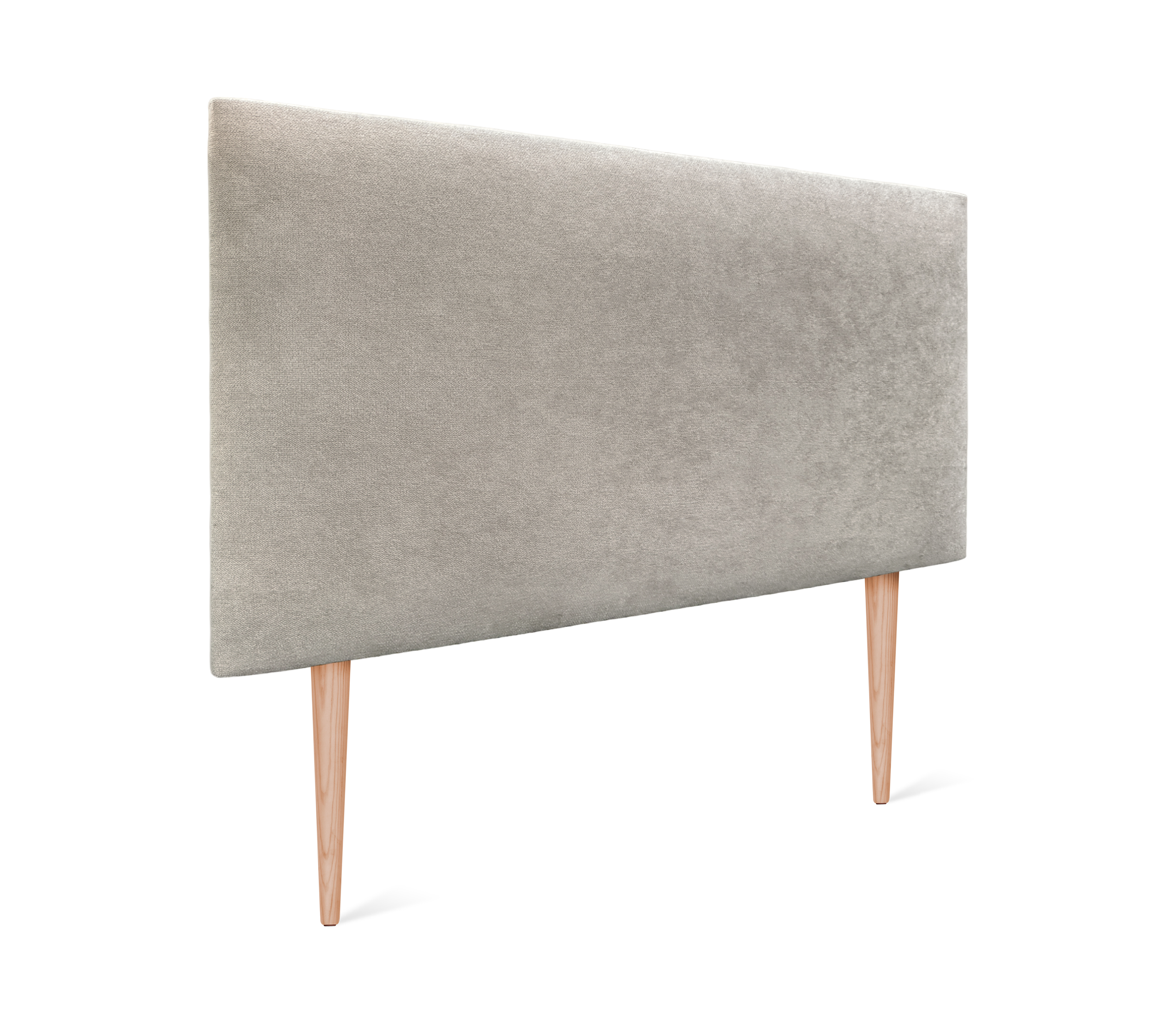 Dhome cabecero de tela aqualine liso 110x105cm con patas camas 105 - beige