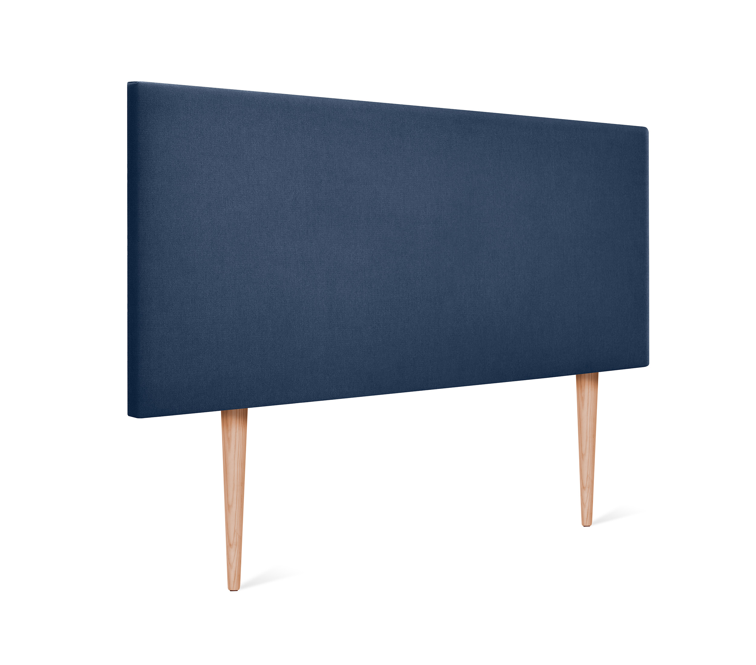Dhome cabecero de tela aqualine liso 95x105cm con patas camas 90 - azul