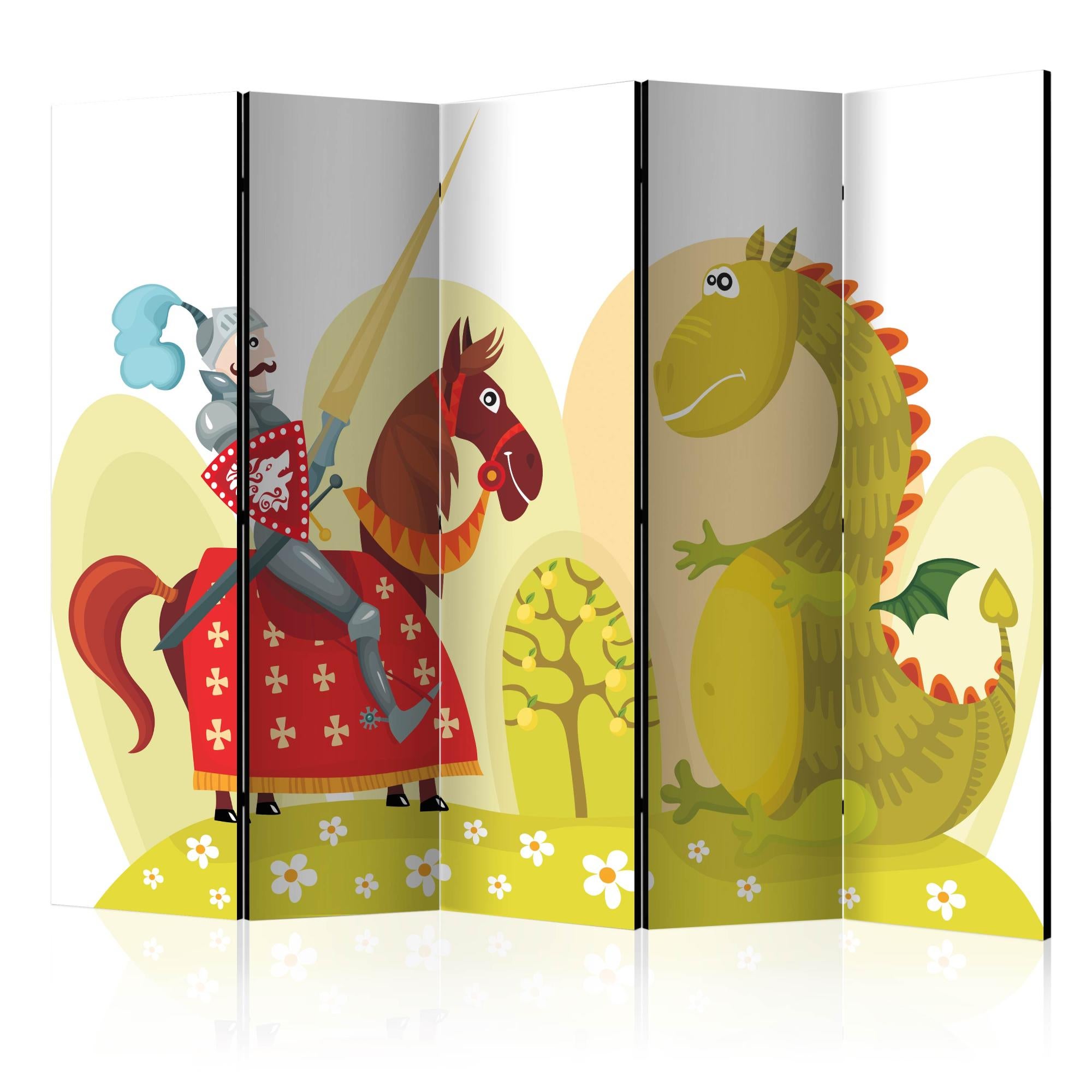 Paravent Dragon and knight II [Room Dividers] [225x172] Leroy Merlin