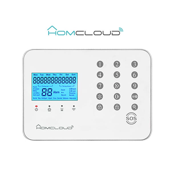 HomcloudWL-AK99CSTKit pro allarme antifurto casa senza fili wi-fi gsm  compatibile con  Alexa e Google Home