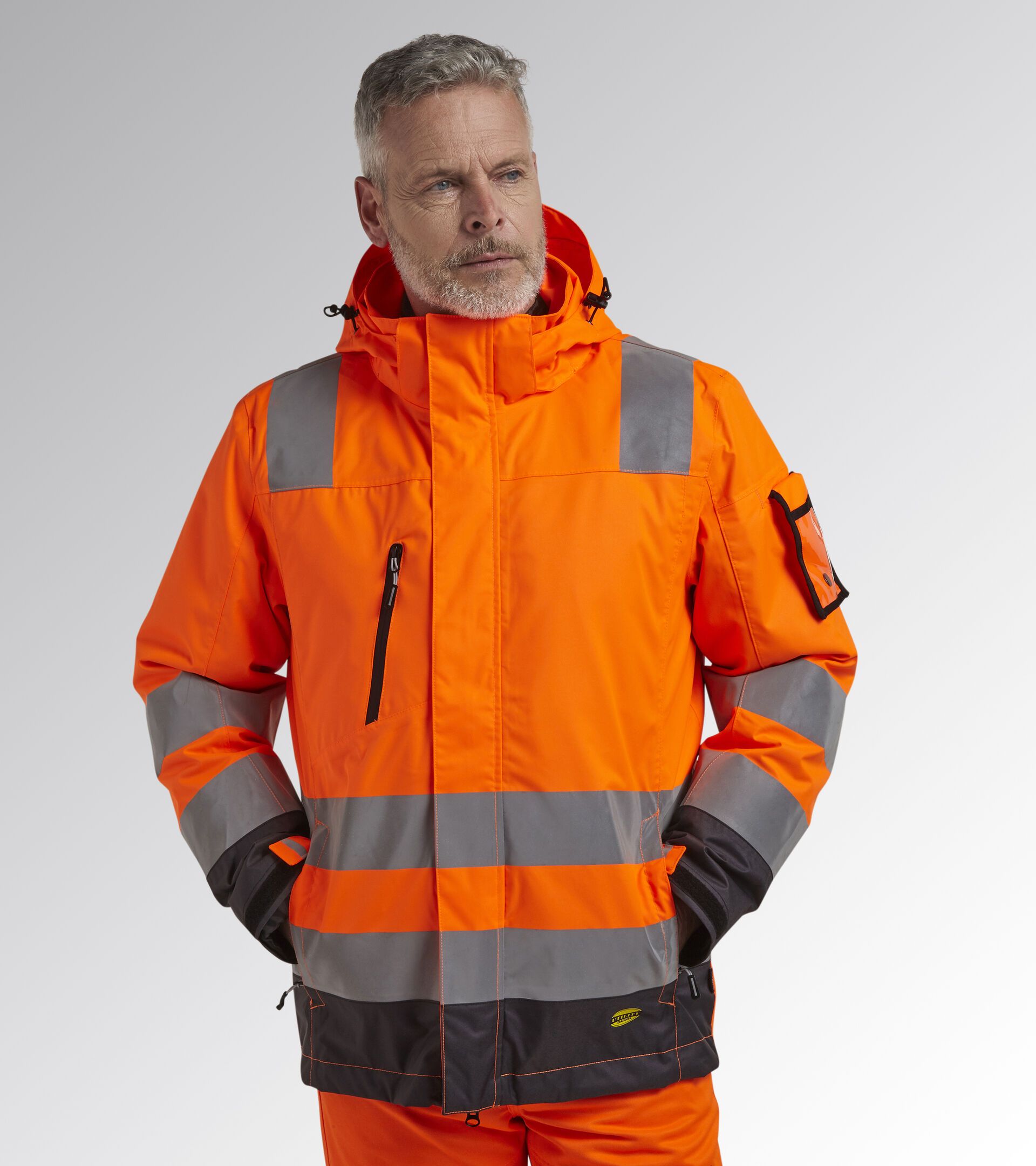 Blouson de travail haute visibilit et imperm able Orange Fluo