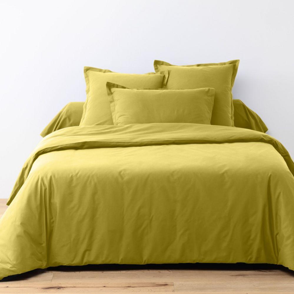 Housse De Couette 200x200 Cm Microfibre - Motif Coucher De Soleil Cocotiers - 2 Taies D'oreiller - Fermeture éclair