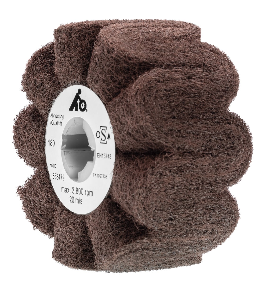 Spazzola Abrasiva Per Legno - Grana 80, 120x100mm | Per Lucidatura E Sabbiatura Mobili