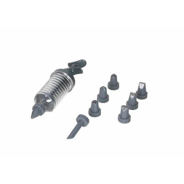 Fante's Salsiccia Maker – Riempitore Per Salsicce Con Base A Ventosa E 3 Ugelli (15, 19, 22 Mm), Capacità 1 Kg, Alluminio - 4