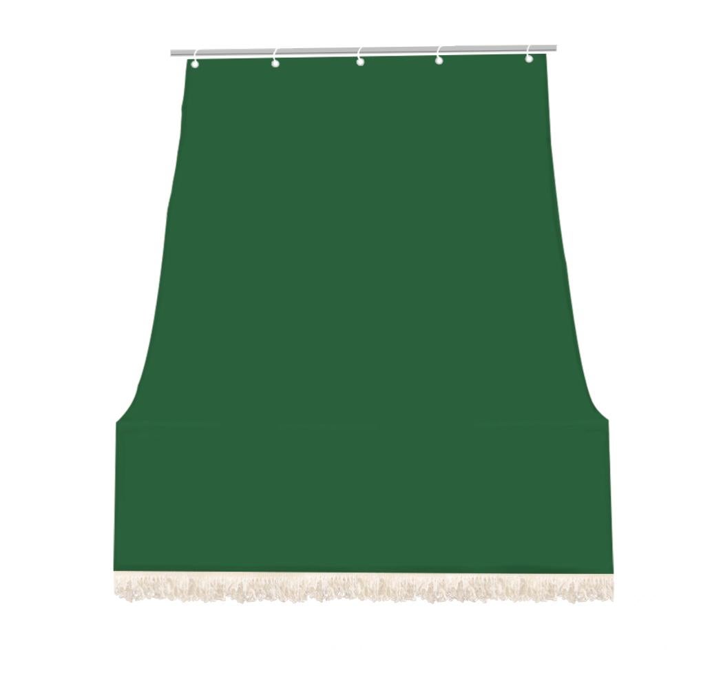 Tenda da sole con anelli 140x300h cm verde a righe