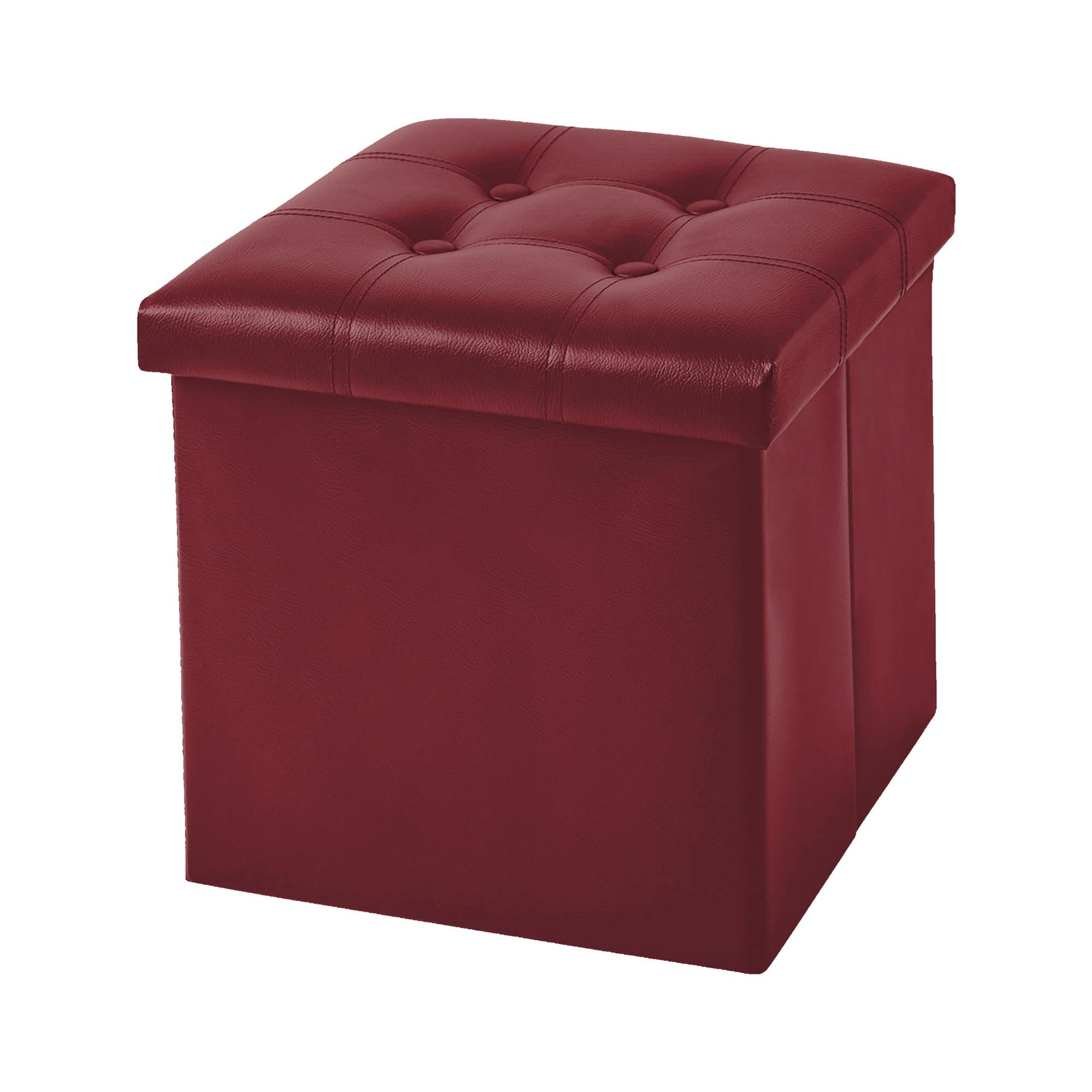 Sgabello Ottomano Panca Portaoggetti Pieghevole In Lino 114 Cm Grigio 35174768