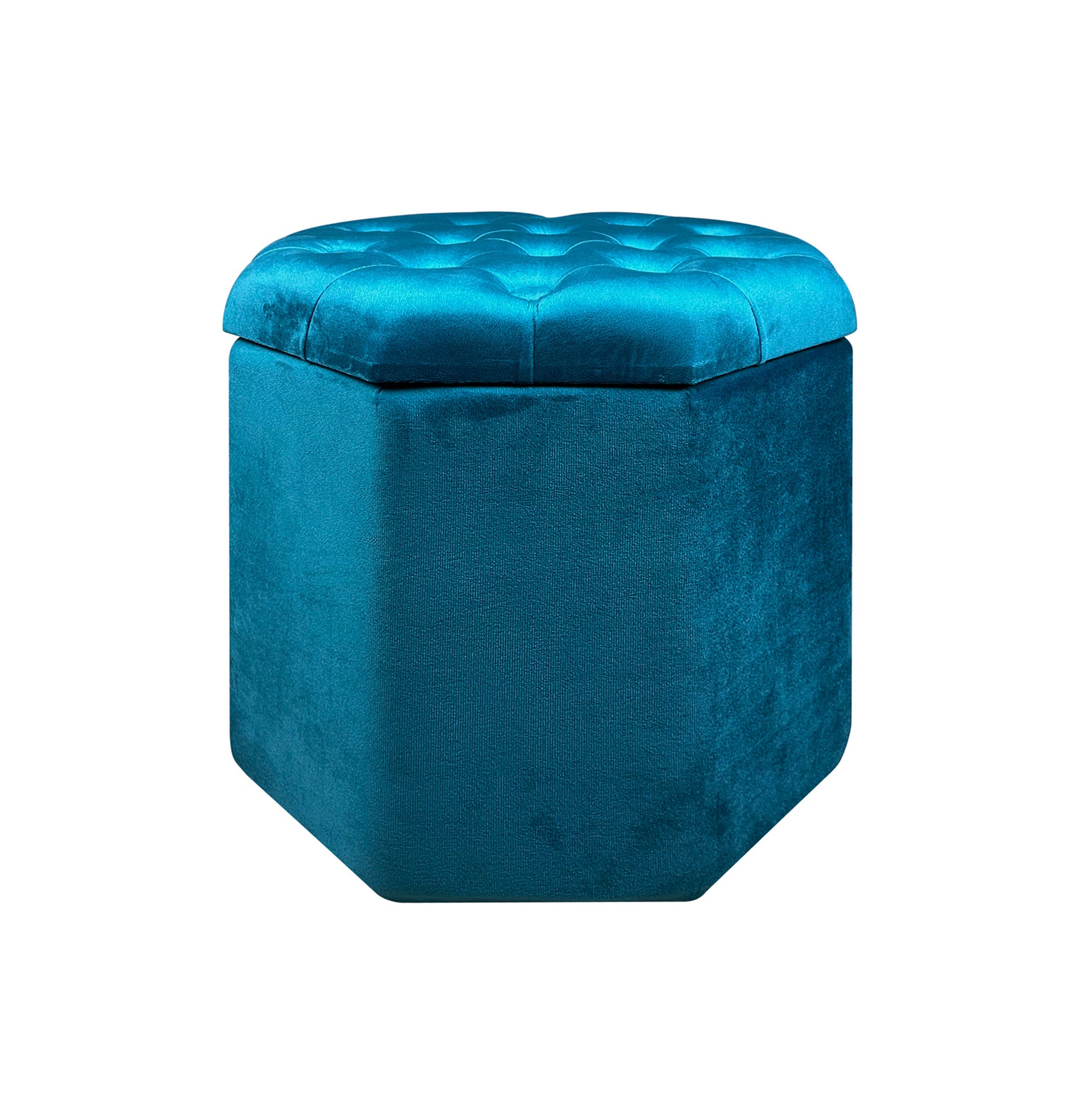 Pouf Ottagonale Contenitore Poggiapiedi Salotto In Velluto Sgabello Camera  Design Pouff Poltroncina Cameretta