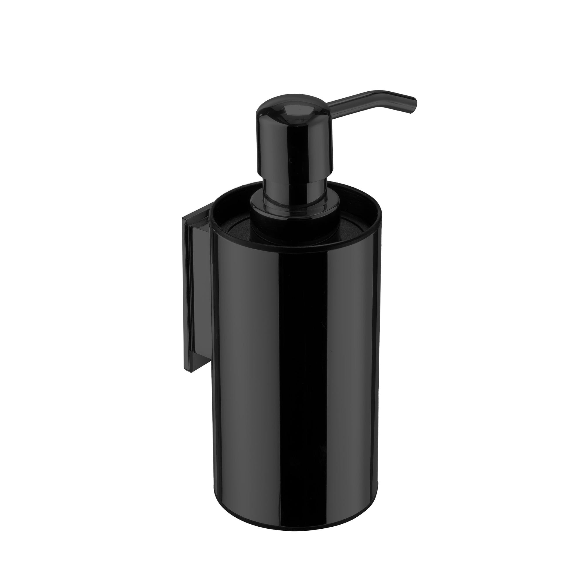 Dosificador jabón pared serie argos negro
