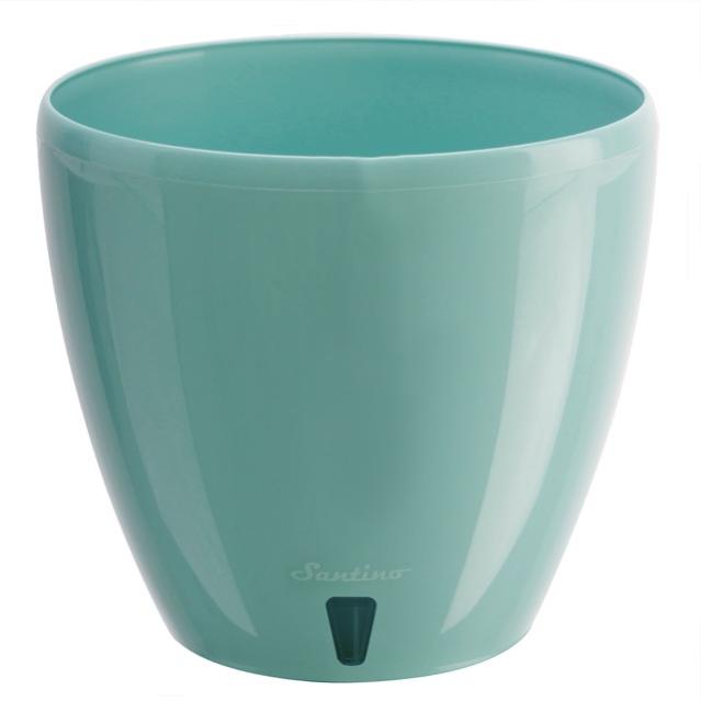QUALY Oasis Hill Vaso Auto-Irrigante Grigio S – Design Divertente In Plastica Riciclata Per Piante E Scrivania - 4