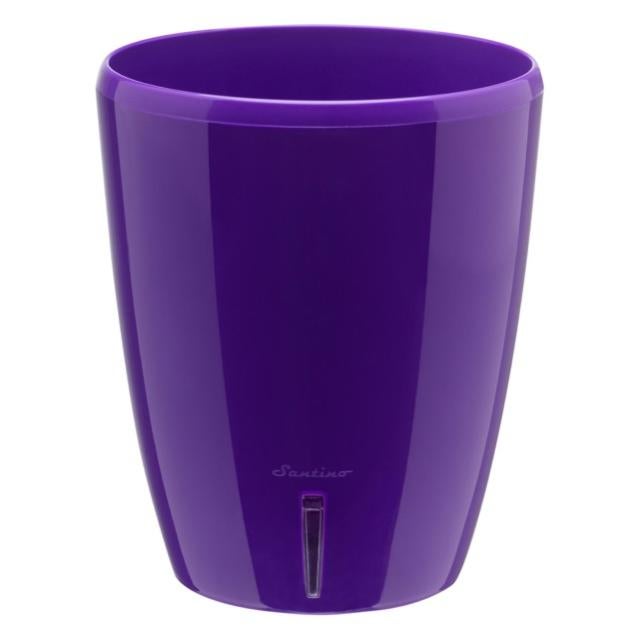 Santino Fioriera Per Orchidea Vaso Autoinnaffiante D 15 Cm 2L Con Indicatore Acqua E Sistema A Stoppino - Trasparente