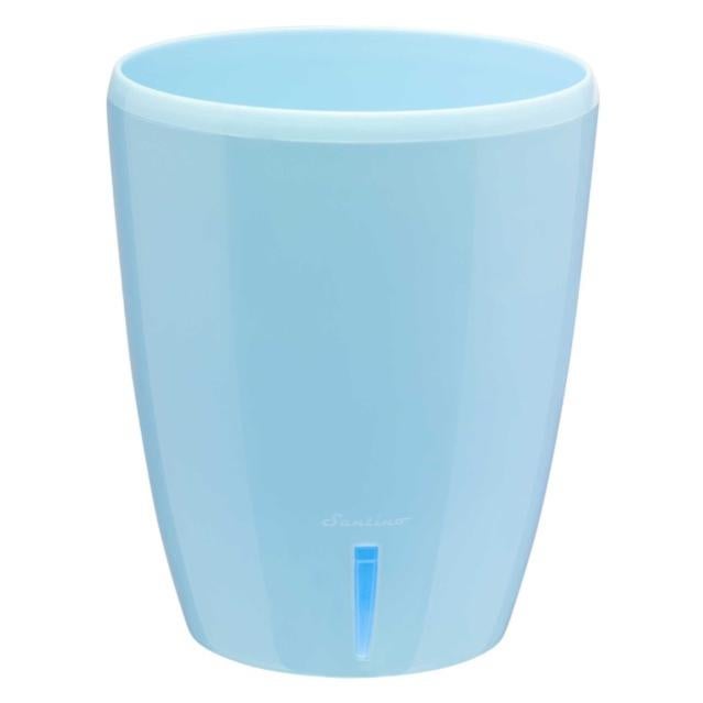 Lot De 4 Pots à Orchidée Santino Blanc - Système Auto-Arrosage Avec Mèche Et Indicateur D'Eau (15cm, 2L)