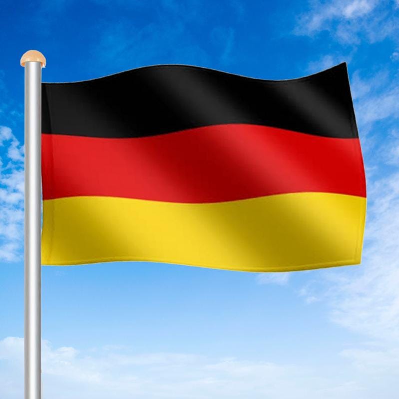 Mât télescopique alu drapeau Allemagne 650 cm hampe jardin mât de hissage  pylône