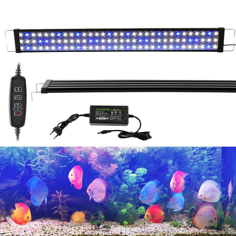 48W LED éclairage d'aquarium blanc + bleu aquarium à lumière