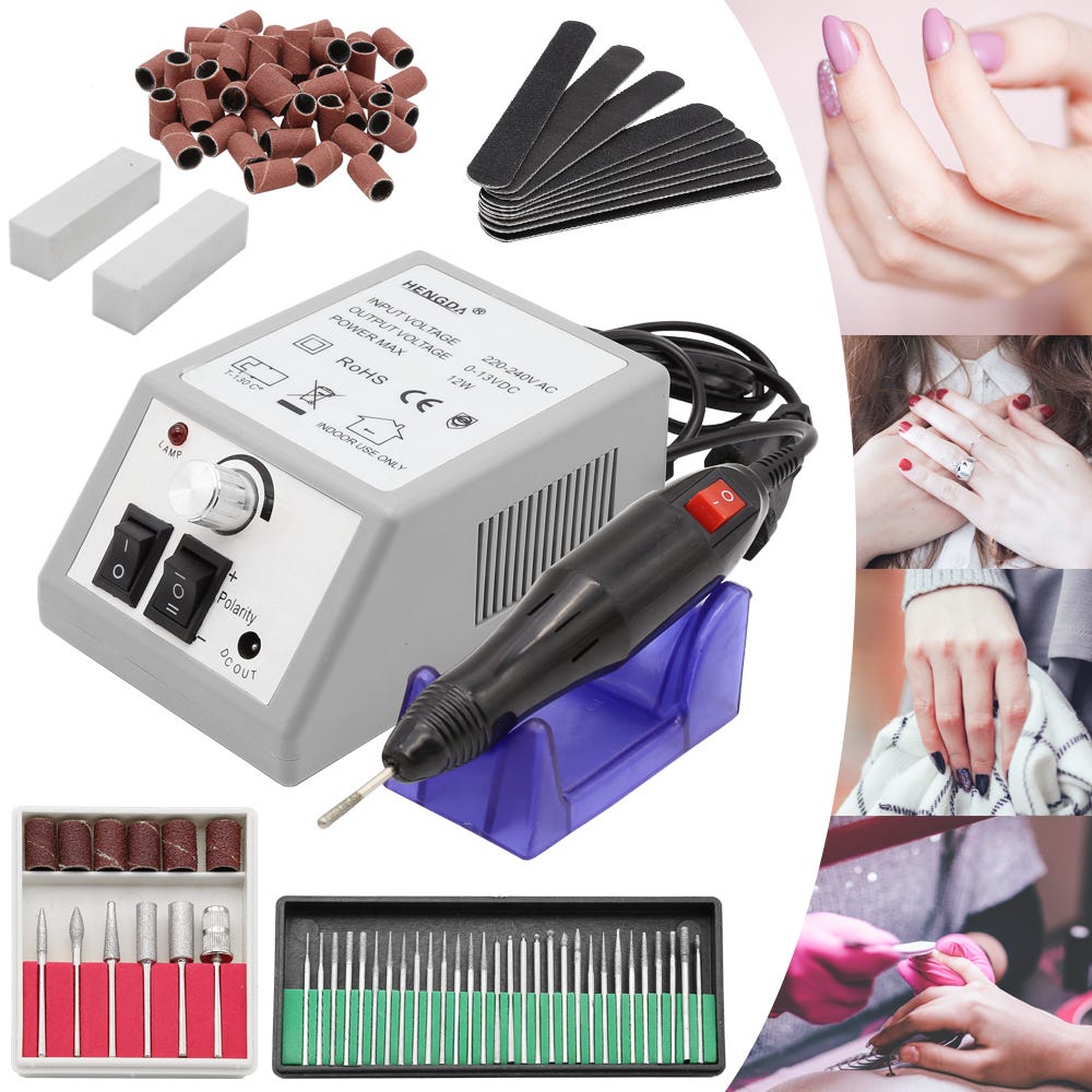 Coupe-ongles électrique et lime pour adultes, lime à ongles pour couper les  mains et les orteils, kit portable 2 en 1 professionnel pour manucure et