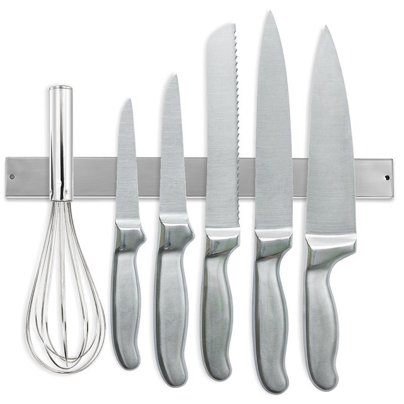 1x Porte-couteau bande magnétique 40cm 304 bande de couteau magnétique en  acier inoxydable cuisines