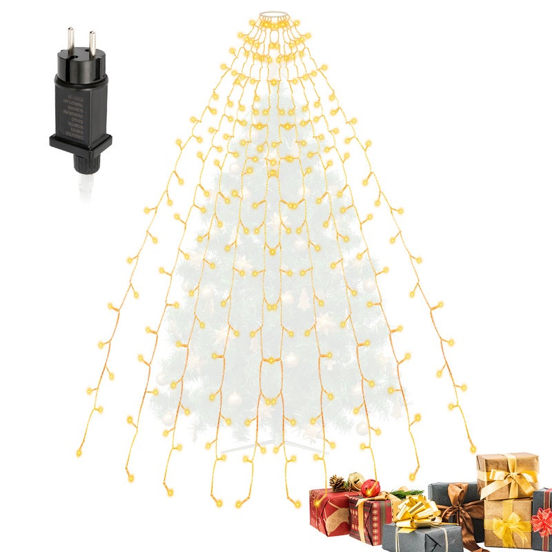 Guirlande Lumineuse 280 LEDs Décoration de sapin de Noël