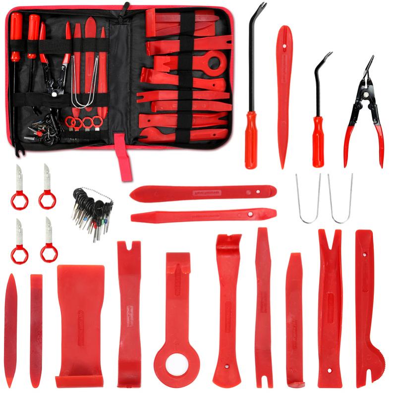 Outillage auto,Kit d'outils pour enlever les garnitures de voiture,Kit