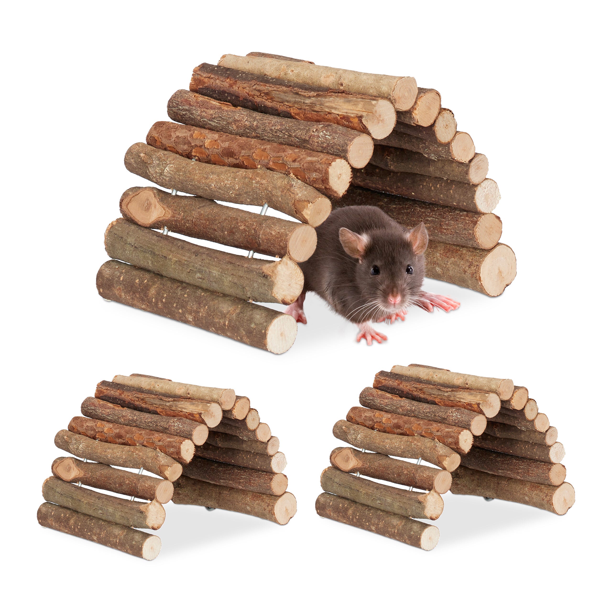 Cage pour Hamster Souris Petit Animaux Rongeur avec Tunnel