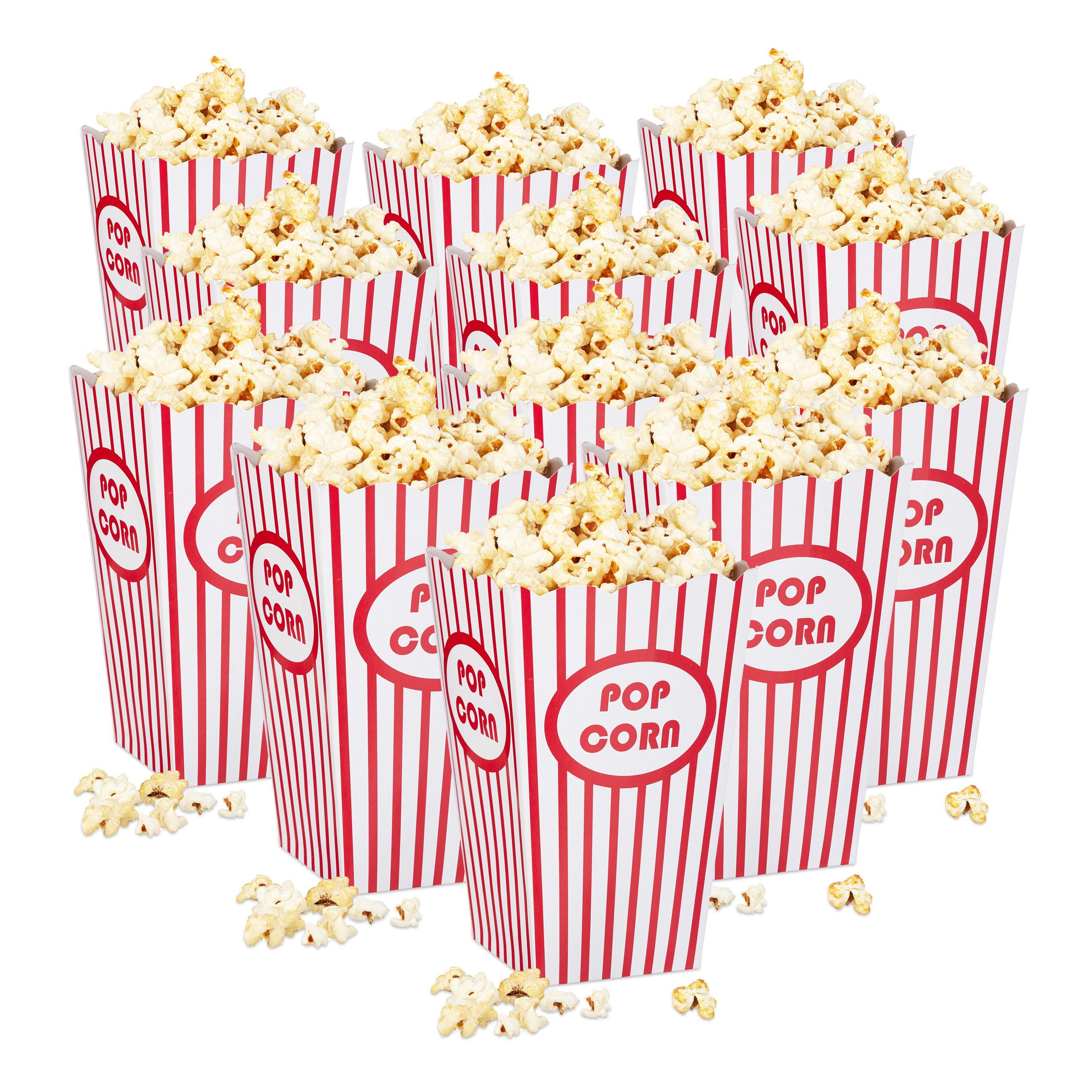Relaxdays Set 576 Sacchetti Per Popcorn, Stile Retro USA, Cinema, Serata  Film, Compleanno Bimbi, Cartone, Rosso/Bianco
