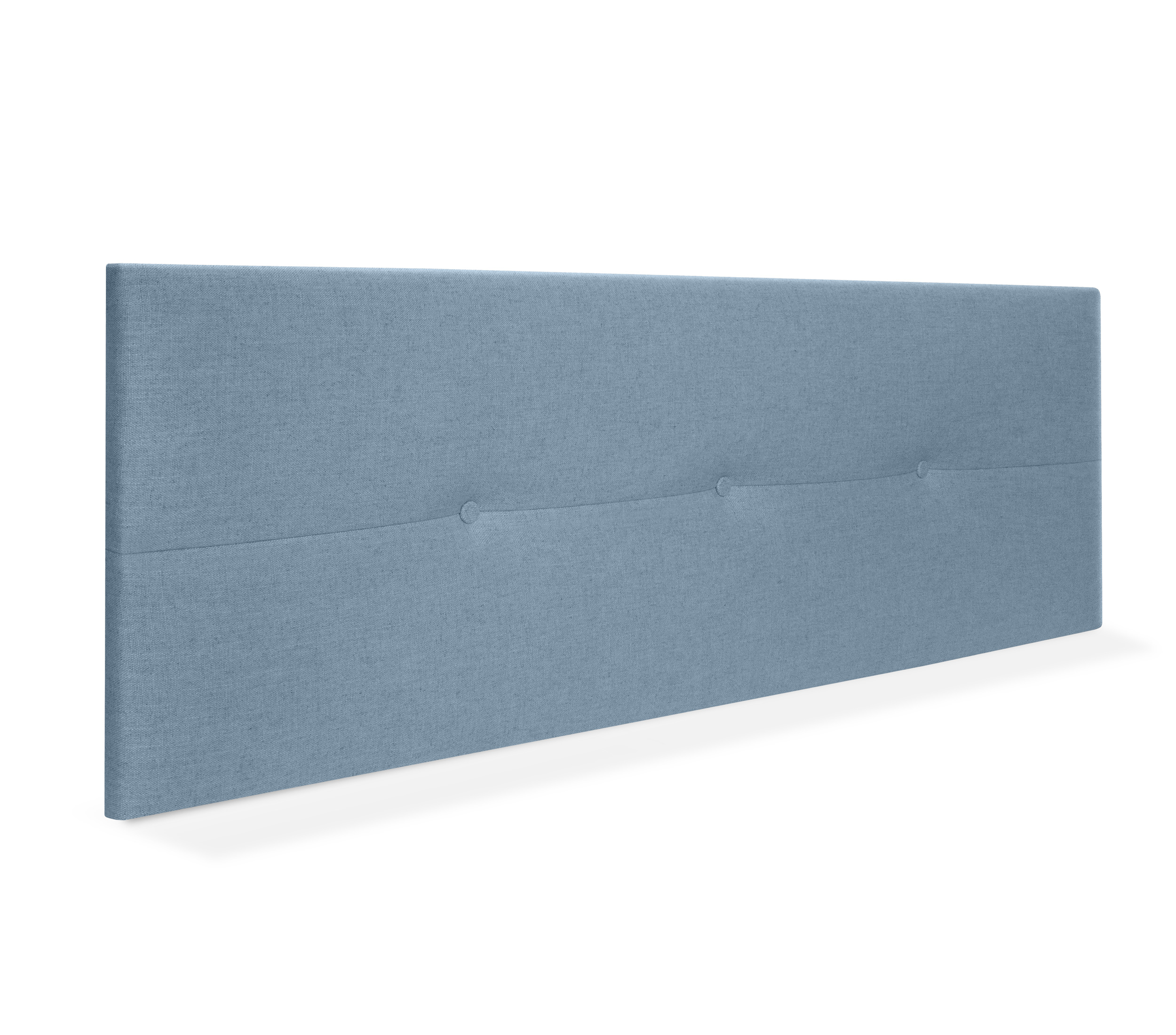 Dhome cabecero de lino natural con botones 145x50cm camas 135/140 - azul