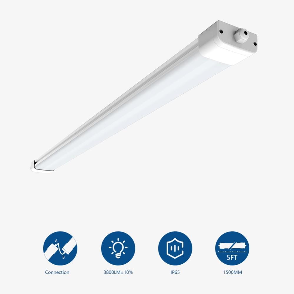Réglette Led 120 Cm Leroy Merlin Anten LED 150CM,45W,4950LM Blanc Froid 4000K Tube LED,Reglette LED,IP65 Imperméable Luminaire Plafonnier,Atelier,Sous Sol,Bureau,Grange,Grand Magasin | Leroy Merlin