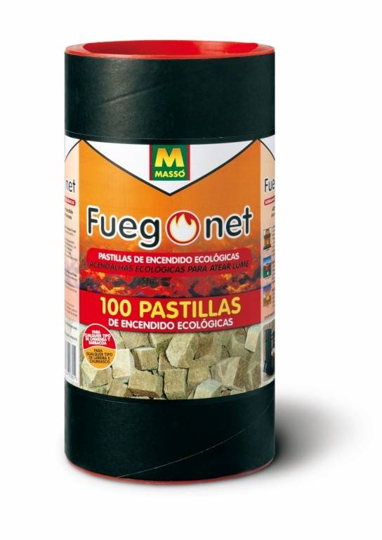 Pastilla encendido barbacoa ecologica fuegonet