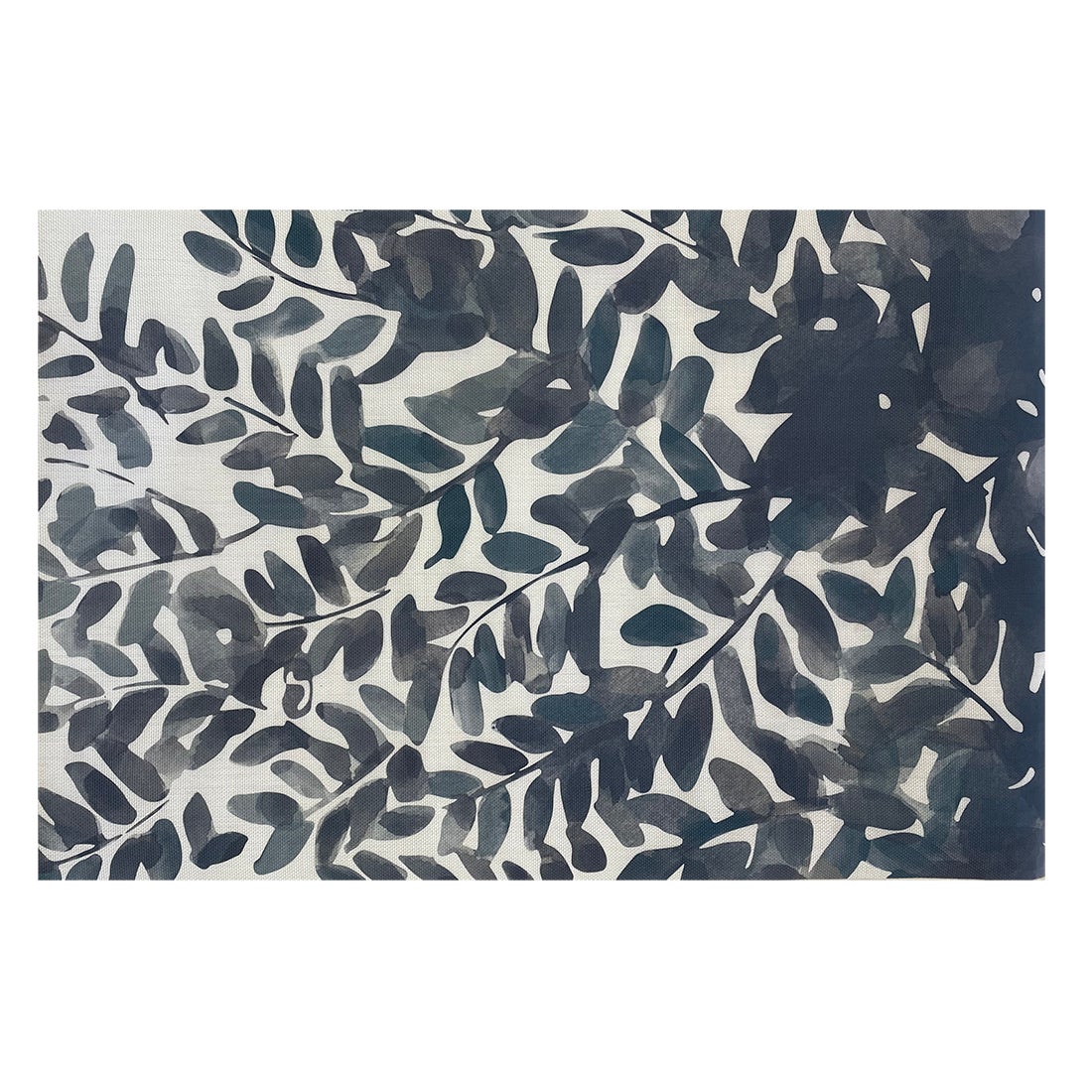Acomoda textil – alfombra vinílica hidráulica para hogar y oficina. (hojas gris, 80x150 cm)