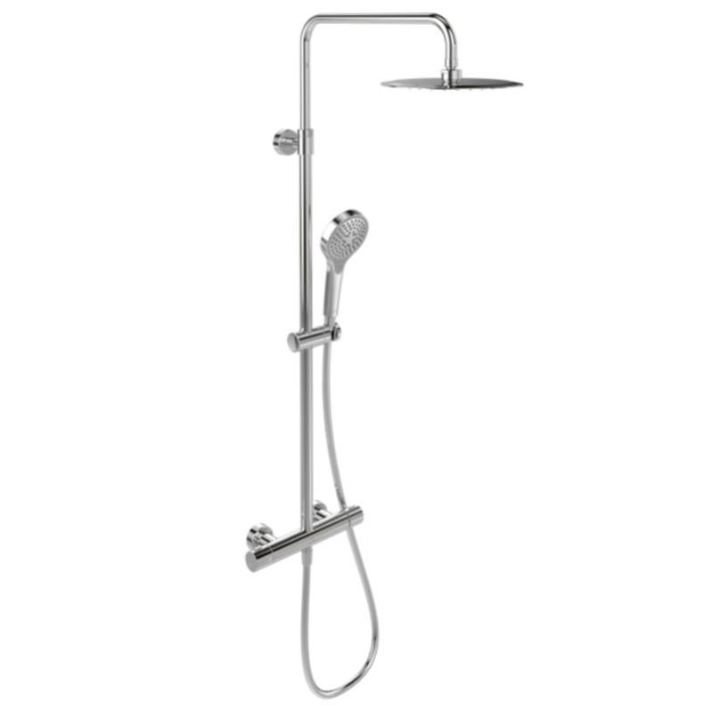 Villeroy & Boch Verve Showers Ensemble de douche à 3 jets, Chrome