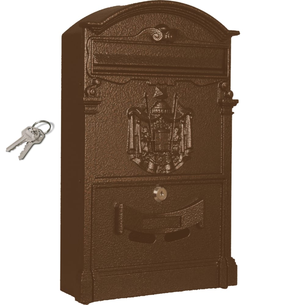 Buzon individual para cartas y revistas Buzon exterior cm 26x41 Marron Leroy Merlin