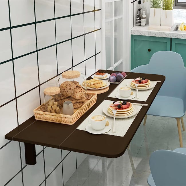 Table murale pliable étagère rabattable 100x70 Chêne Sonoma Modèle