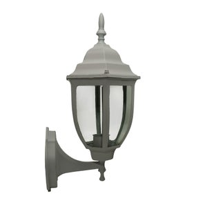 Applique extérieure Licht-Erlebnisse Elégante applique murale d' extérieur noire warschau aluminium verre aluminium h:44cm lanterne lanterne  jardin lampe balcon terrasse