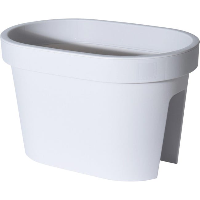 Scatola Da Balcone "Crown" Montata Su Ringhiera - Bianca - 40 Cm - – Garden Seeds Market | Spedizione Gratuita - Foto 6